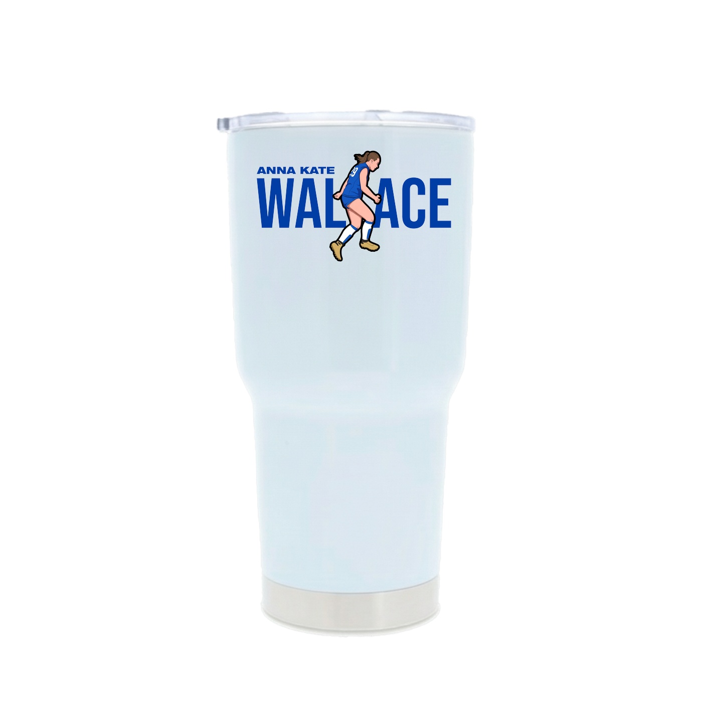 30oz Stainless Steel Tumbler — Player Name in White