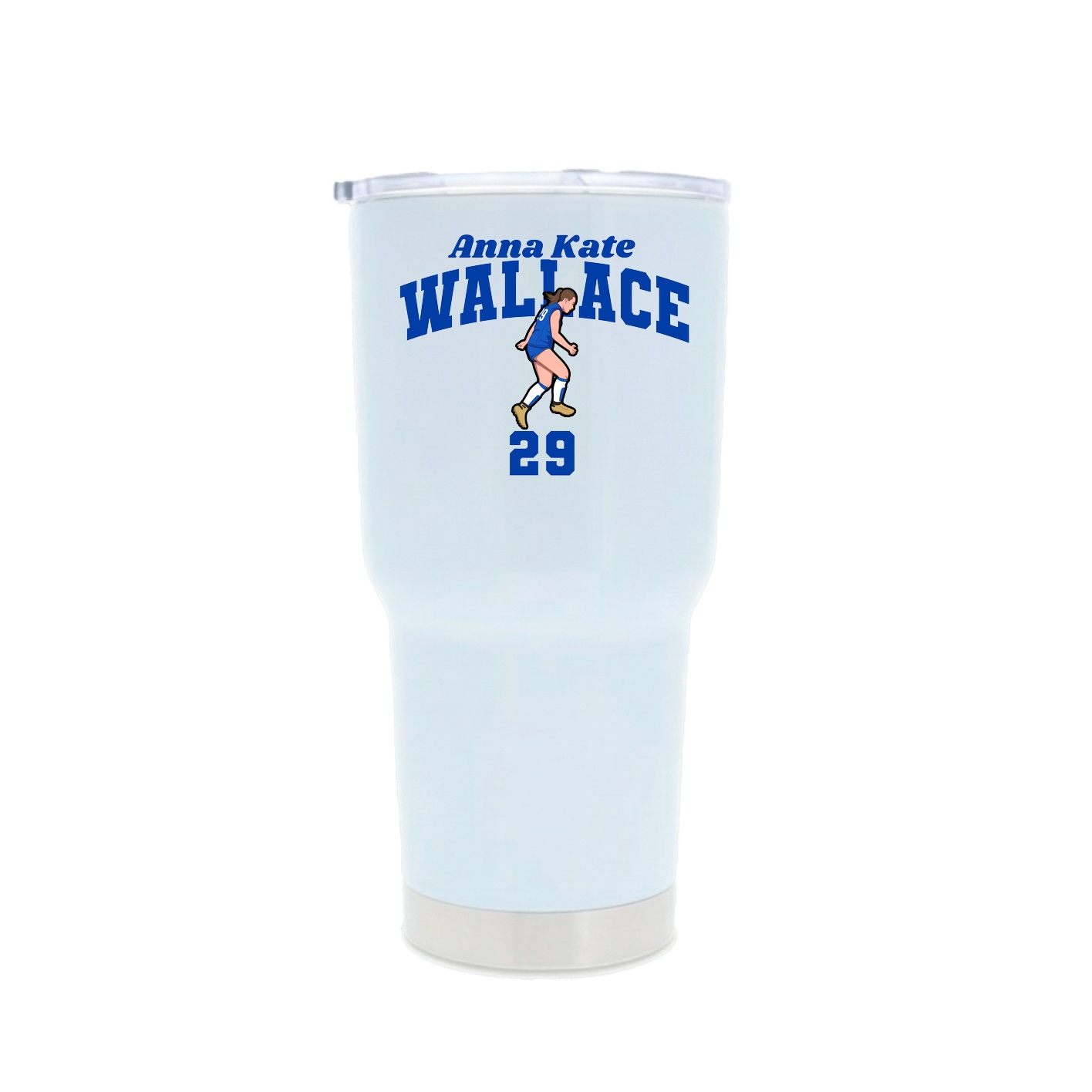 30oz Stainless Steel Tumbler — Signature Arch in White