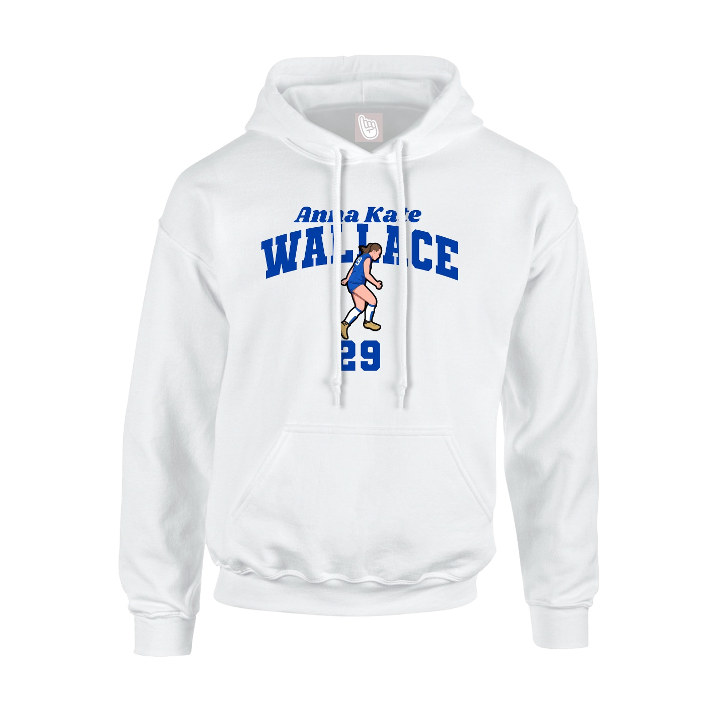 Hoodie — Signature Arch in White