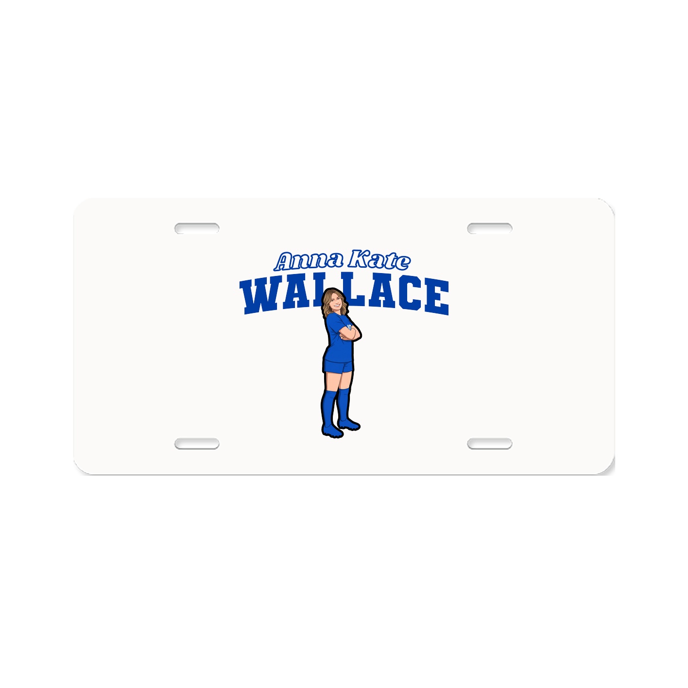 License Plate — Name Arch in Classic