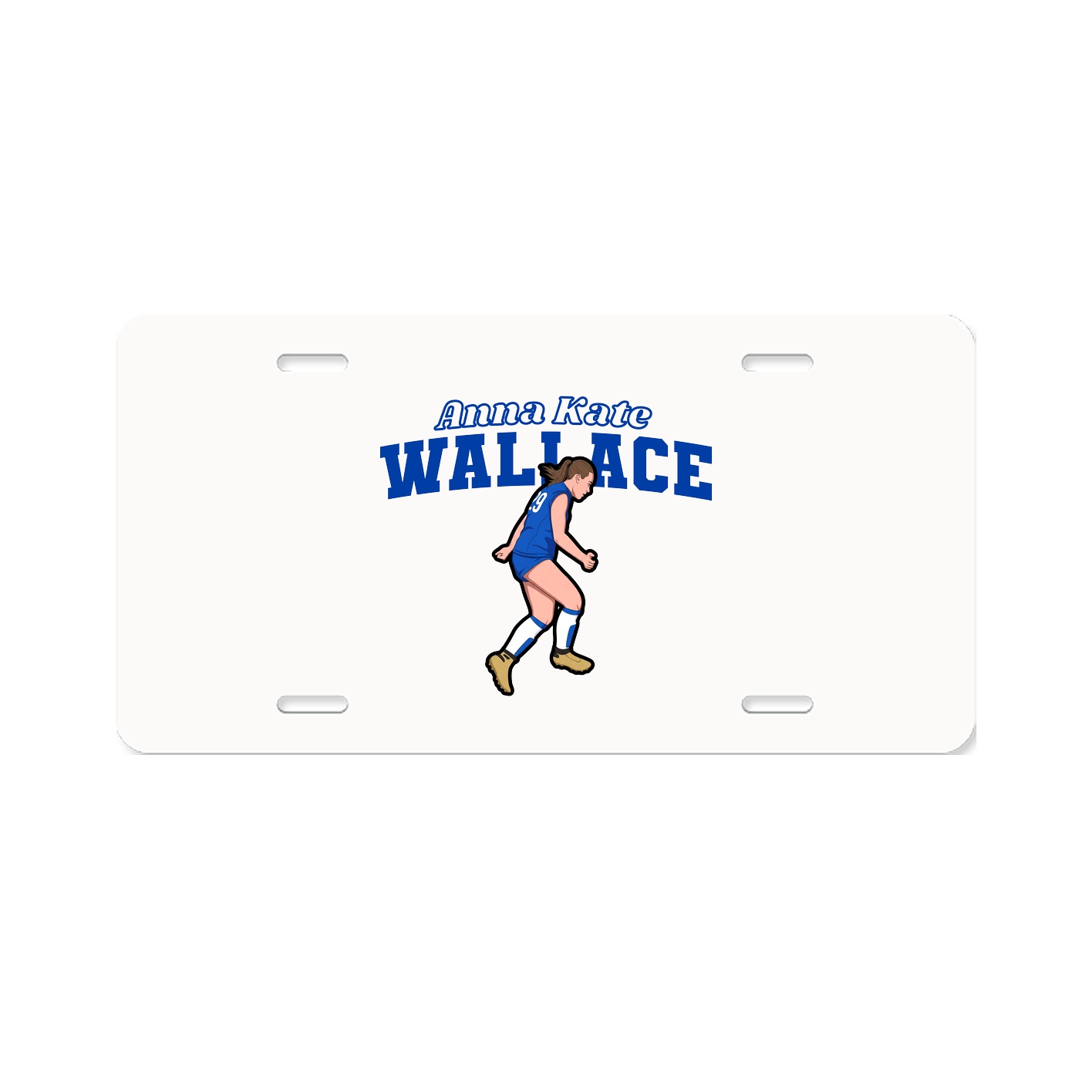 License Plate — Name Arch in Classic