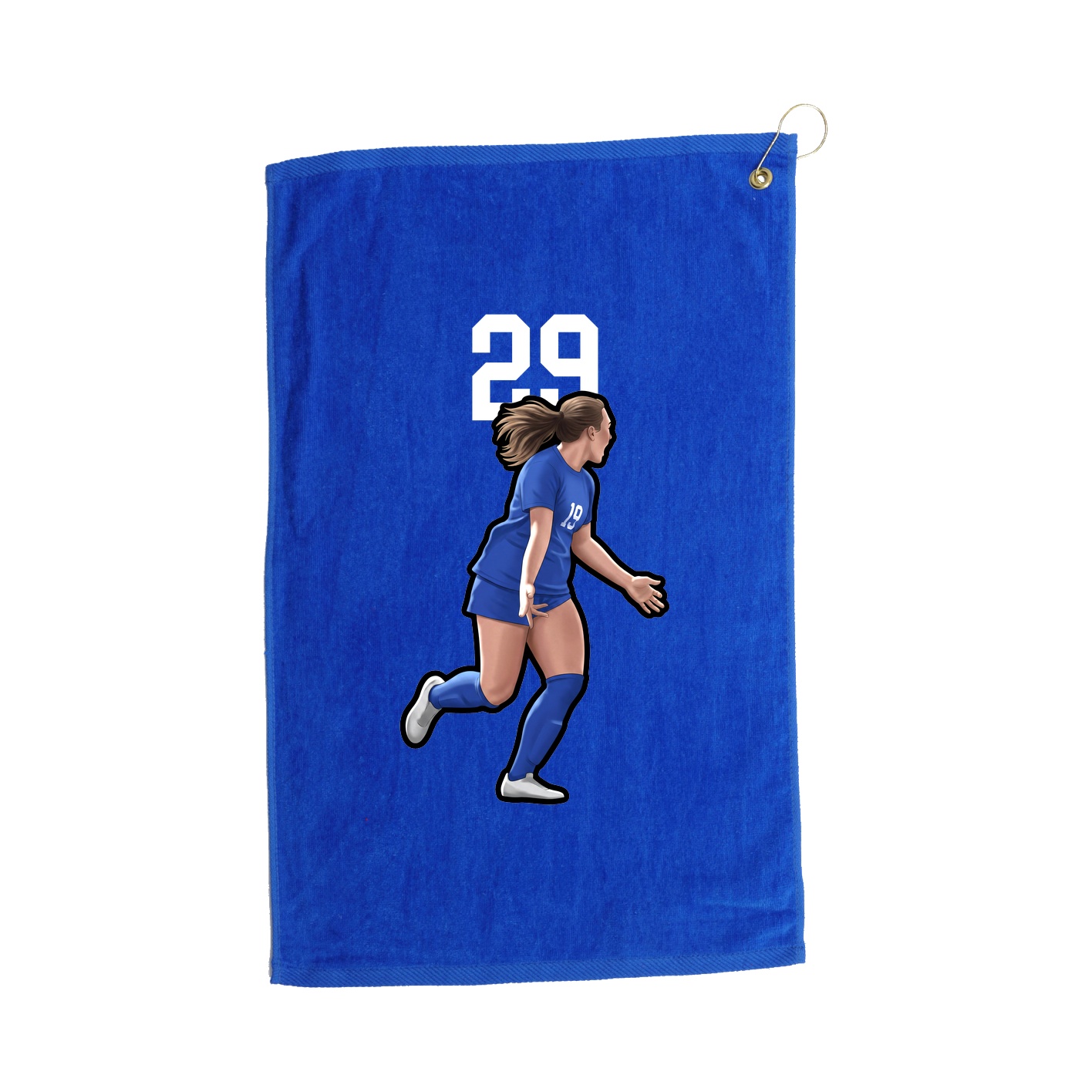 Golf Towel — Number Top in Royal
