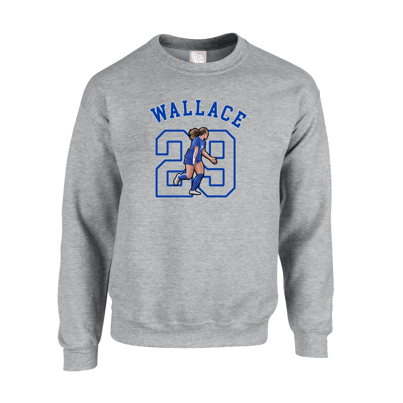 Fleece Crew — Shirsey Arch in Grey