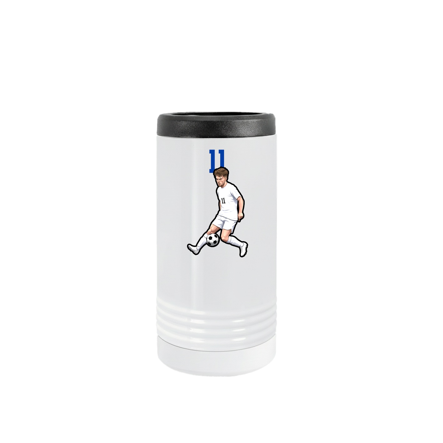 Slim Beverage Holder — Number Top in White