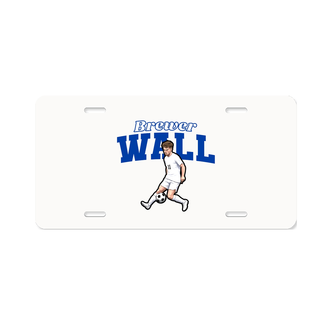 License Plate — Name Arch in Classic