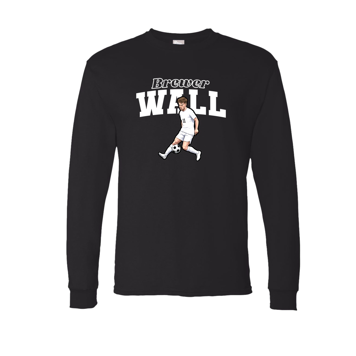 Long Sleeve Tee — Name Arch in Black