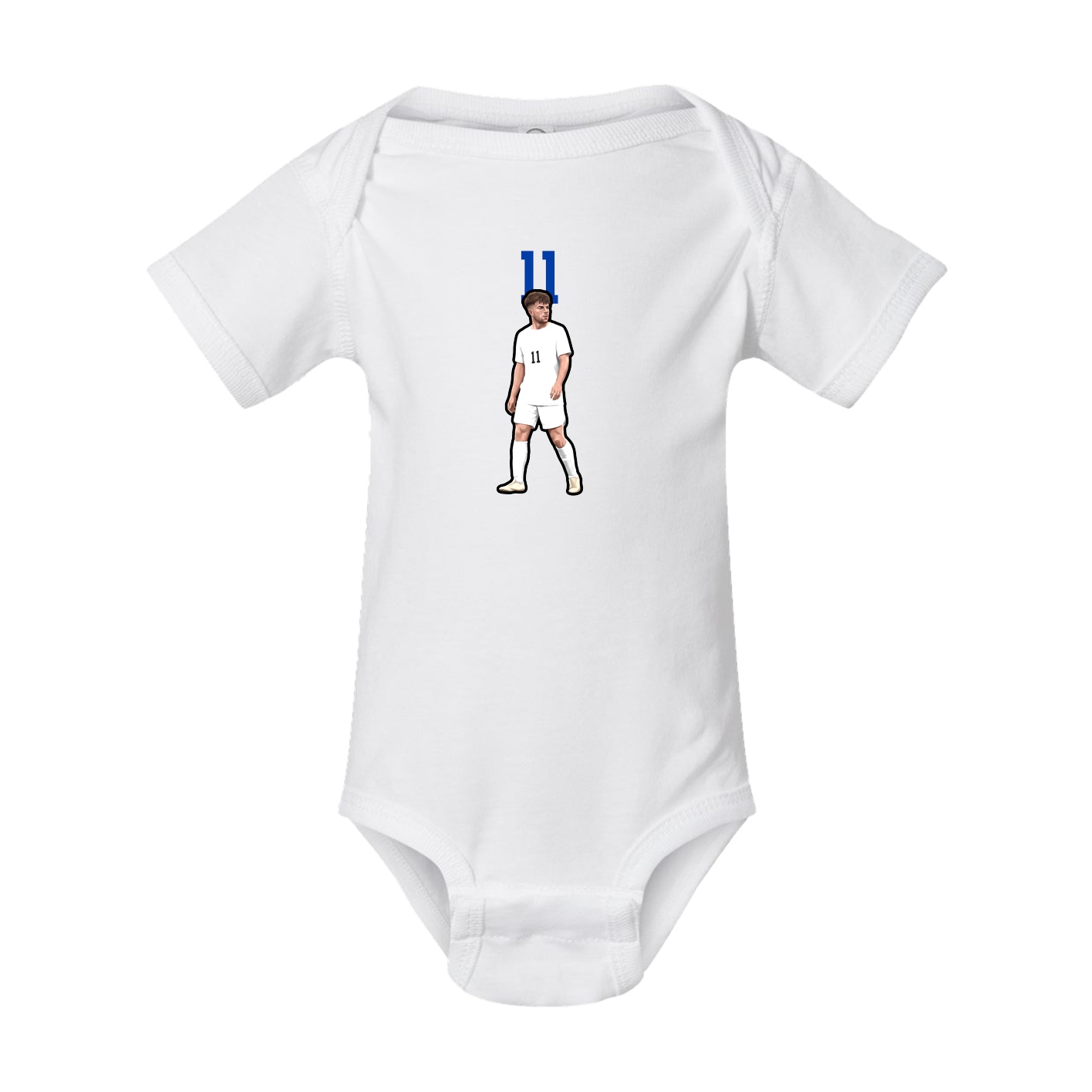 Baby Onesie — Number Top in White