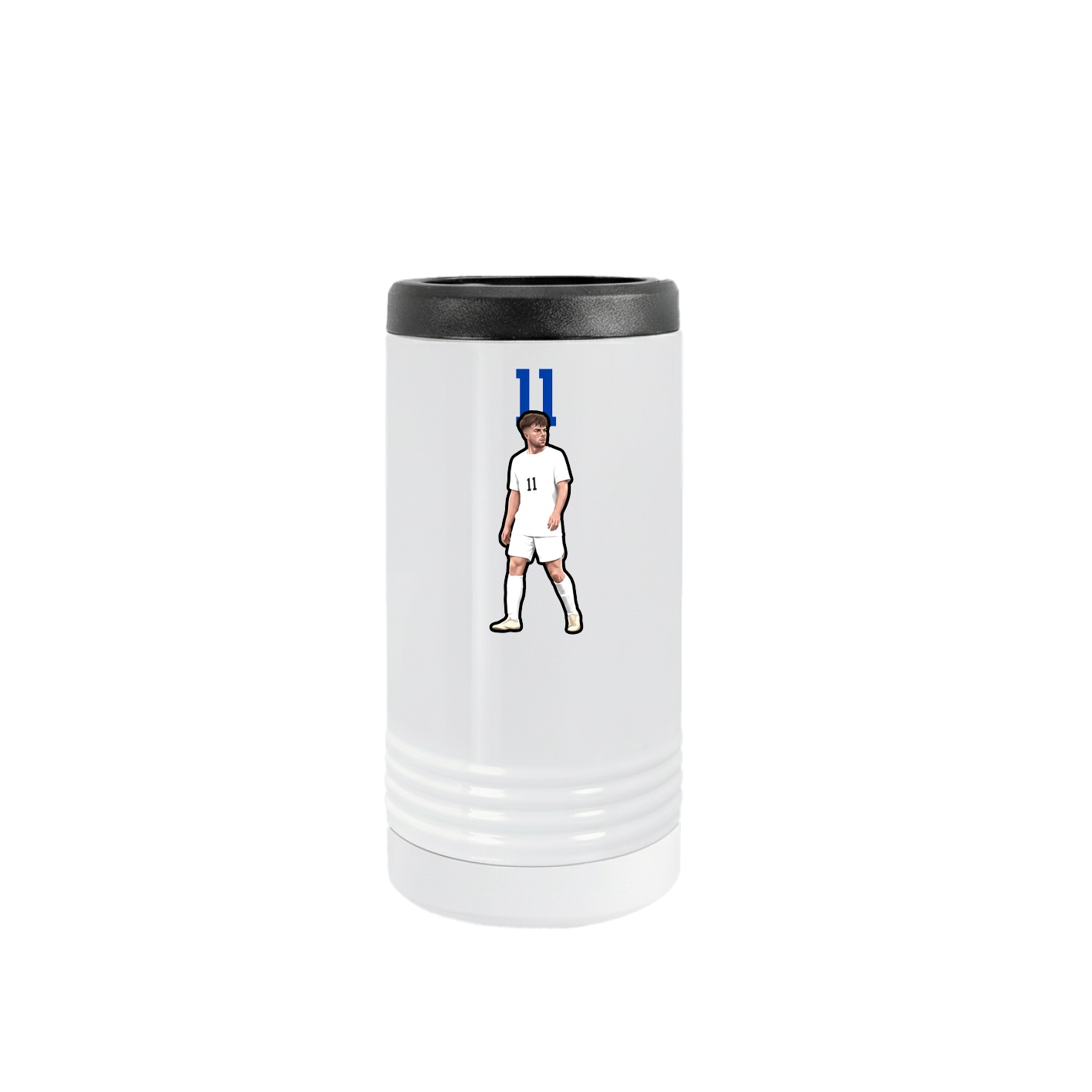 Slim Beverage Holder — Number Top in White