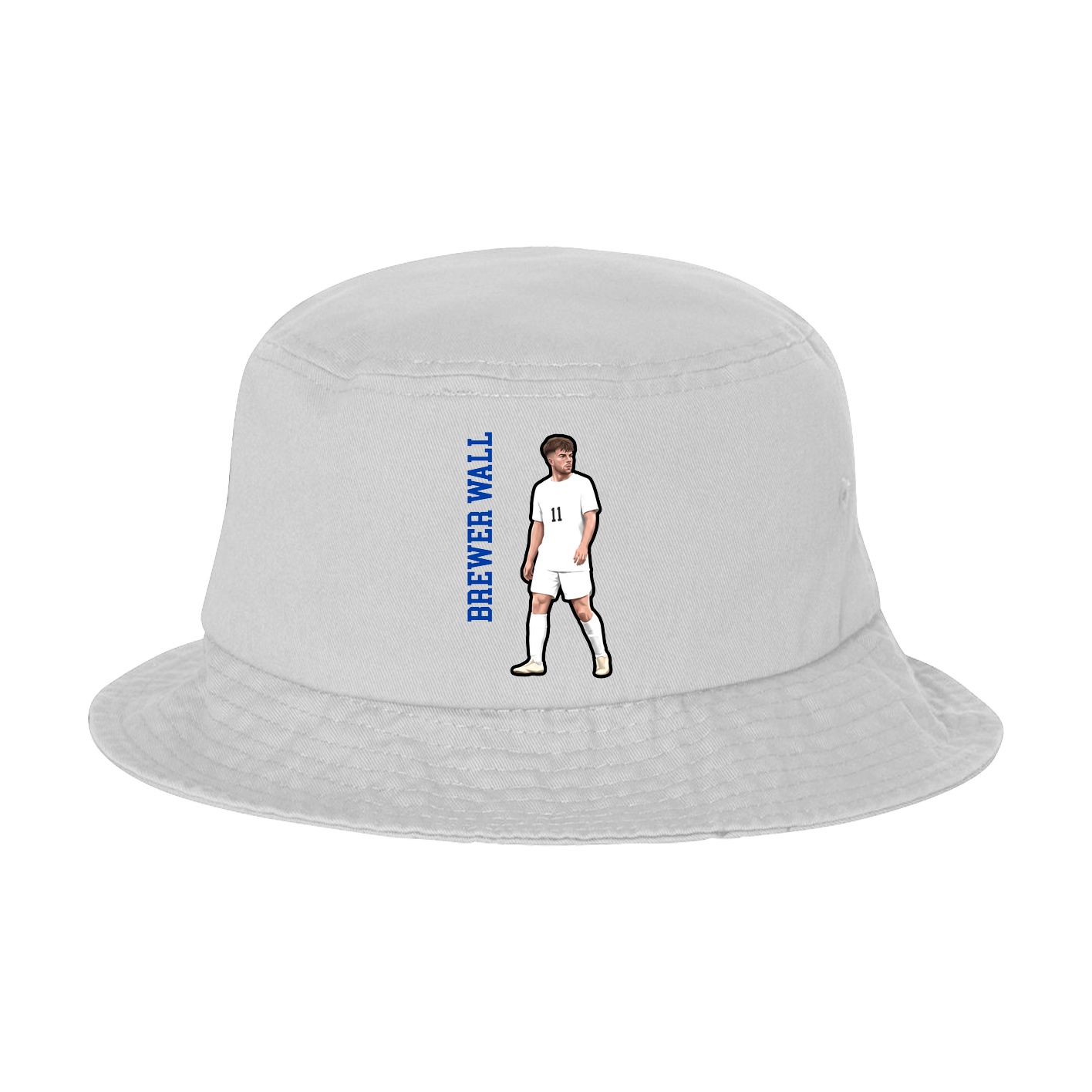 Bucket Cap — Name Vertical in White