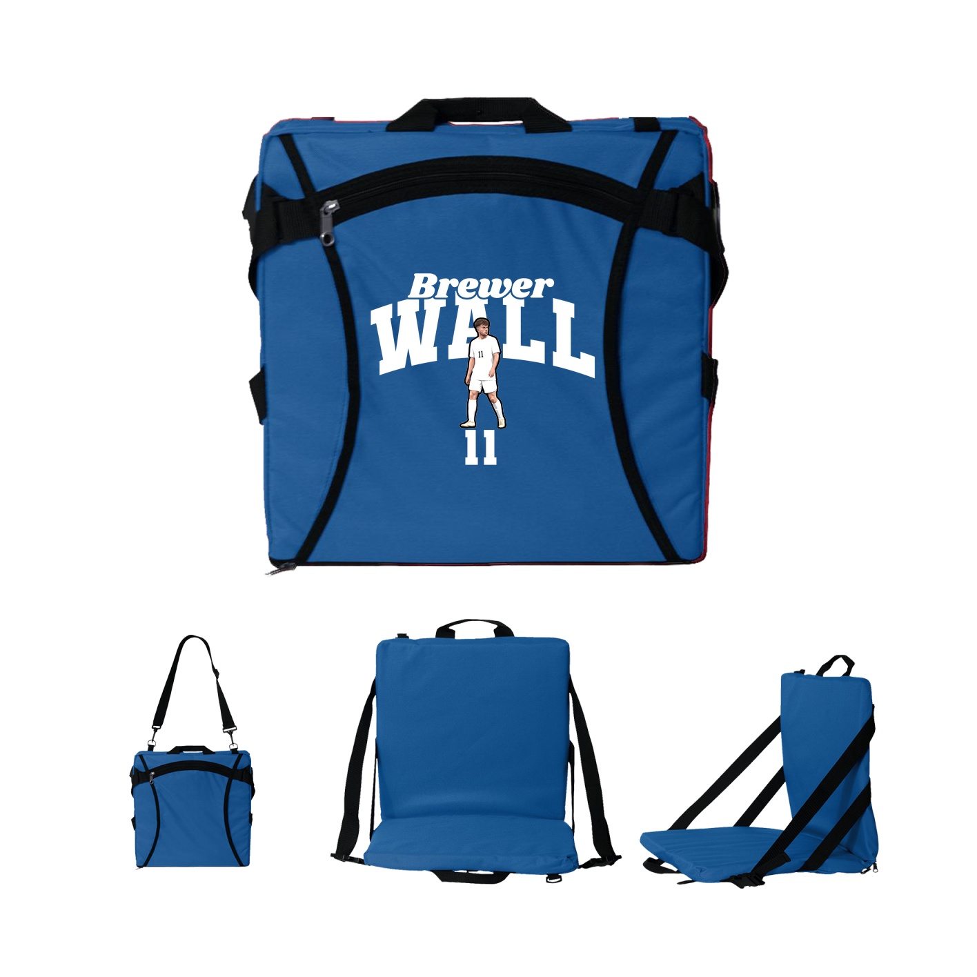 Folding Stadium Seat — Signature Arch in Royal