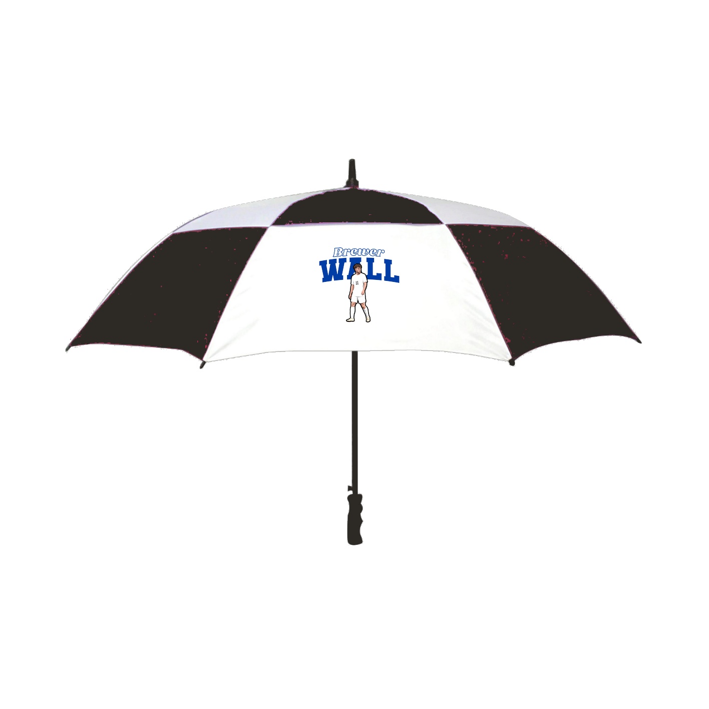 Golf Umbrella — Name Arch in Black