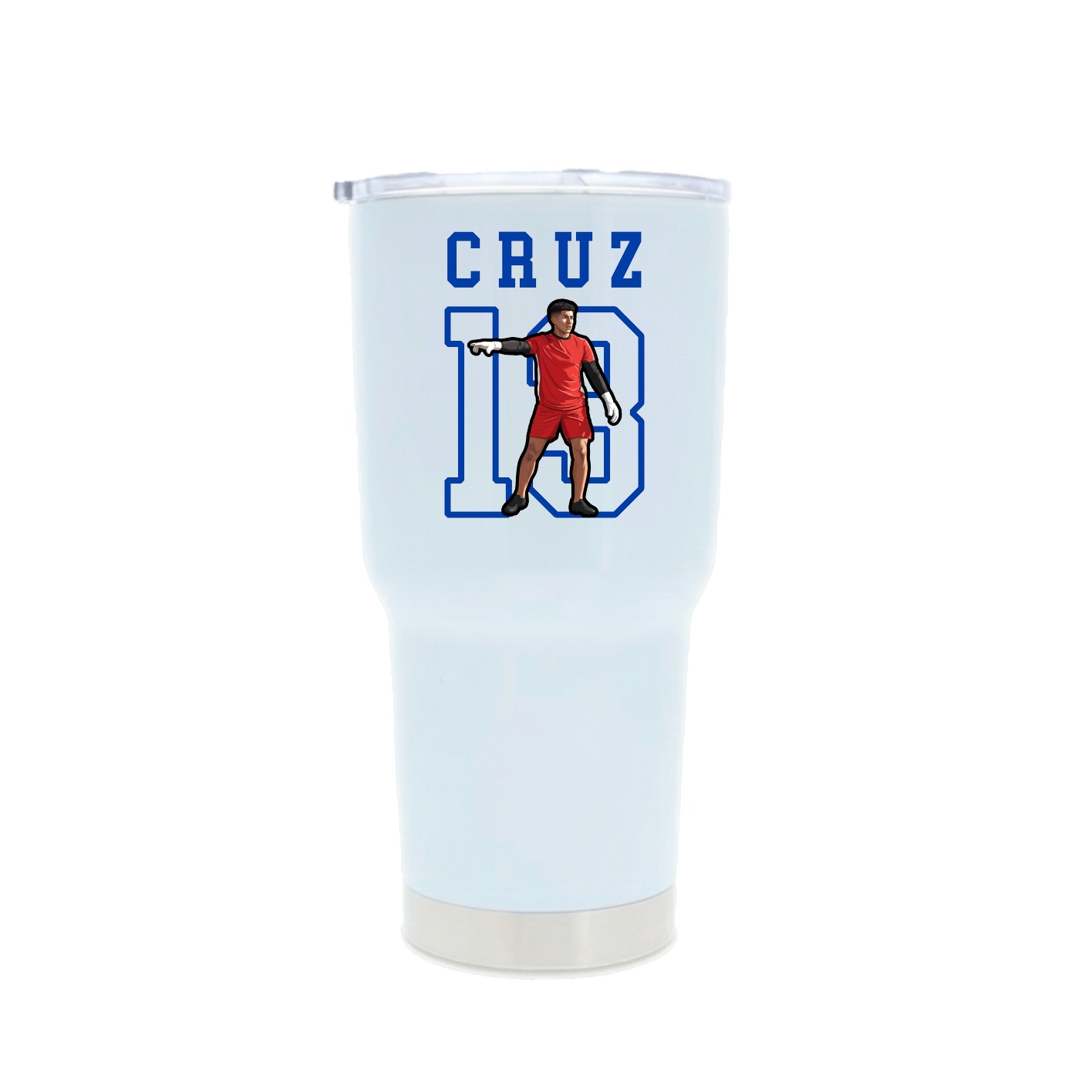 30oz Stainless Steel Tumbler — Shirsey in White