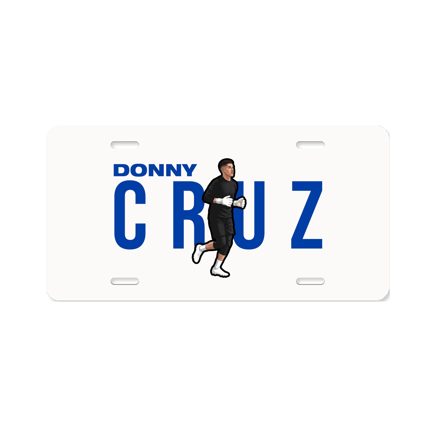 License Plate — Player Name in Classic