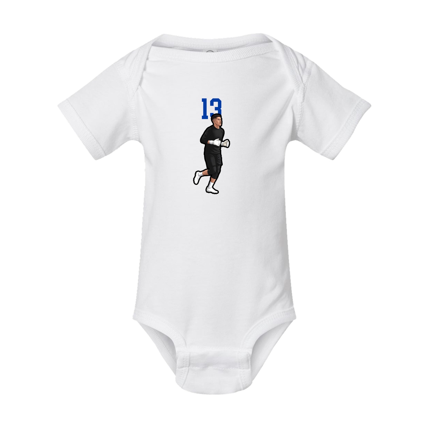Baby Onesie — Number Top in White