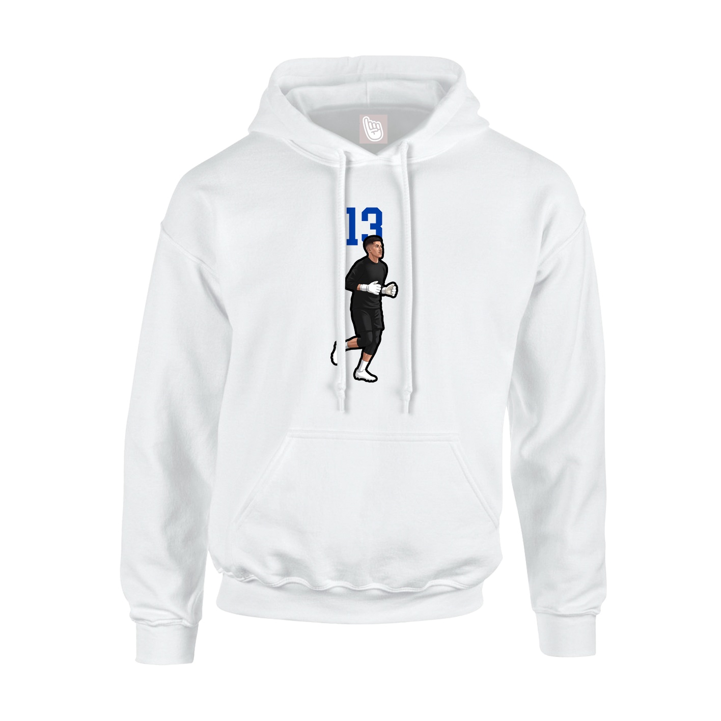 Hoodie — Number Top in White