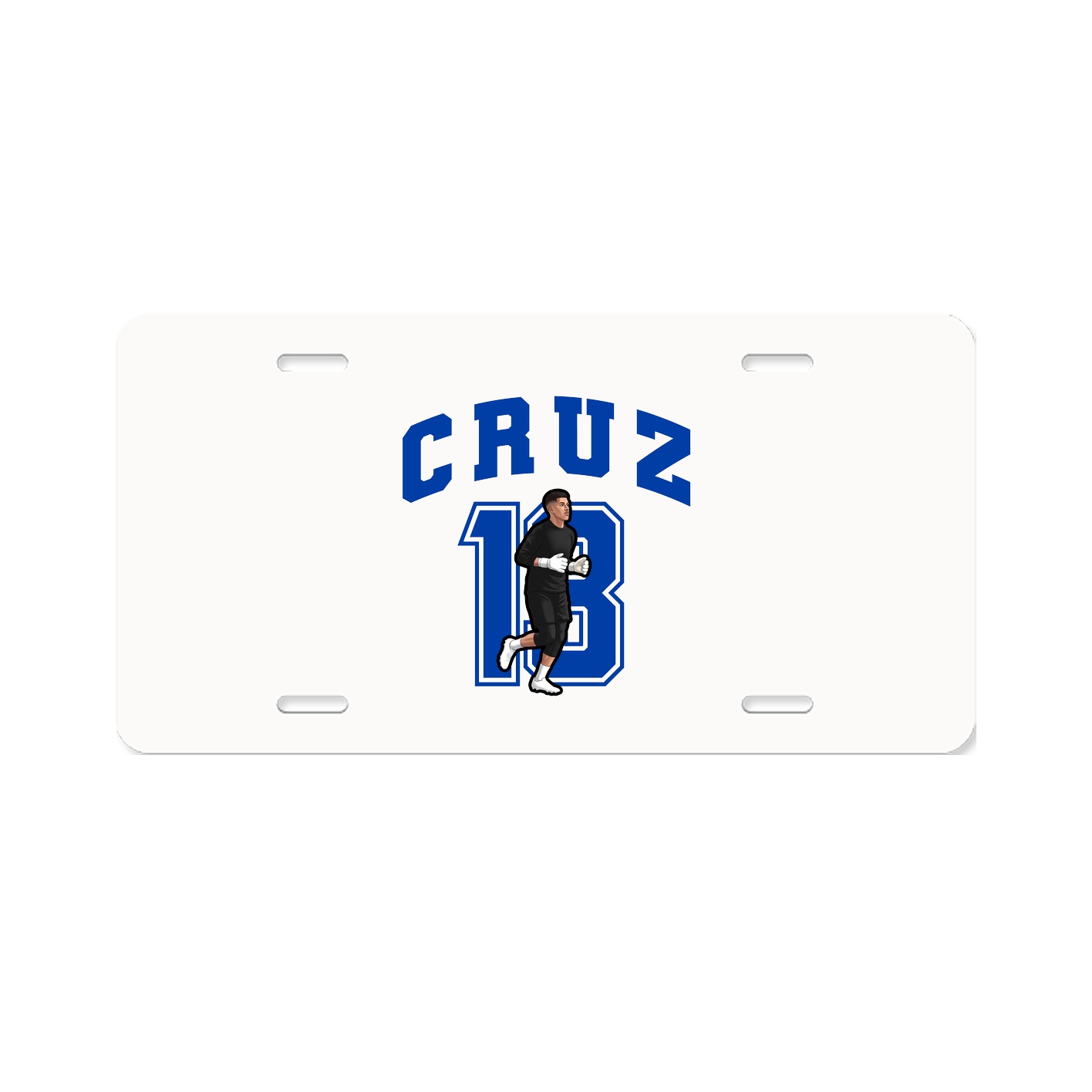 License Plate — Number in Classic