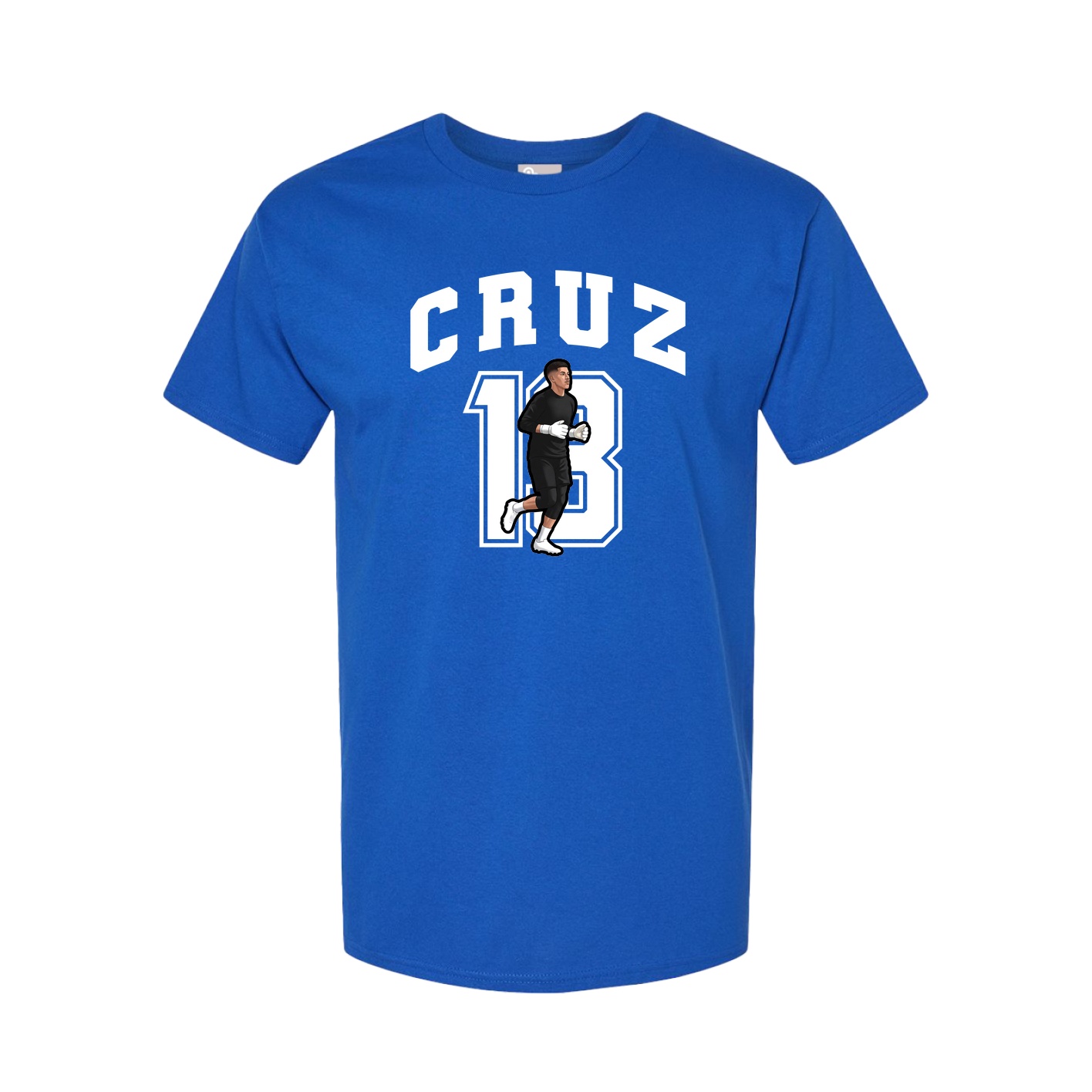 Youth Tee — Number in Royal