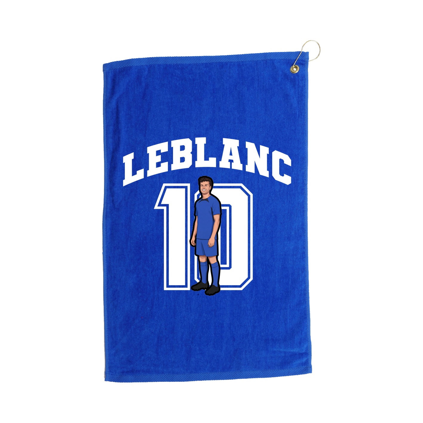 Golf Towel — Number in Royal