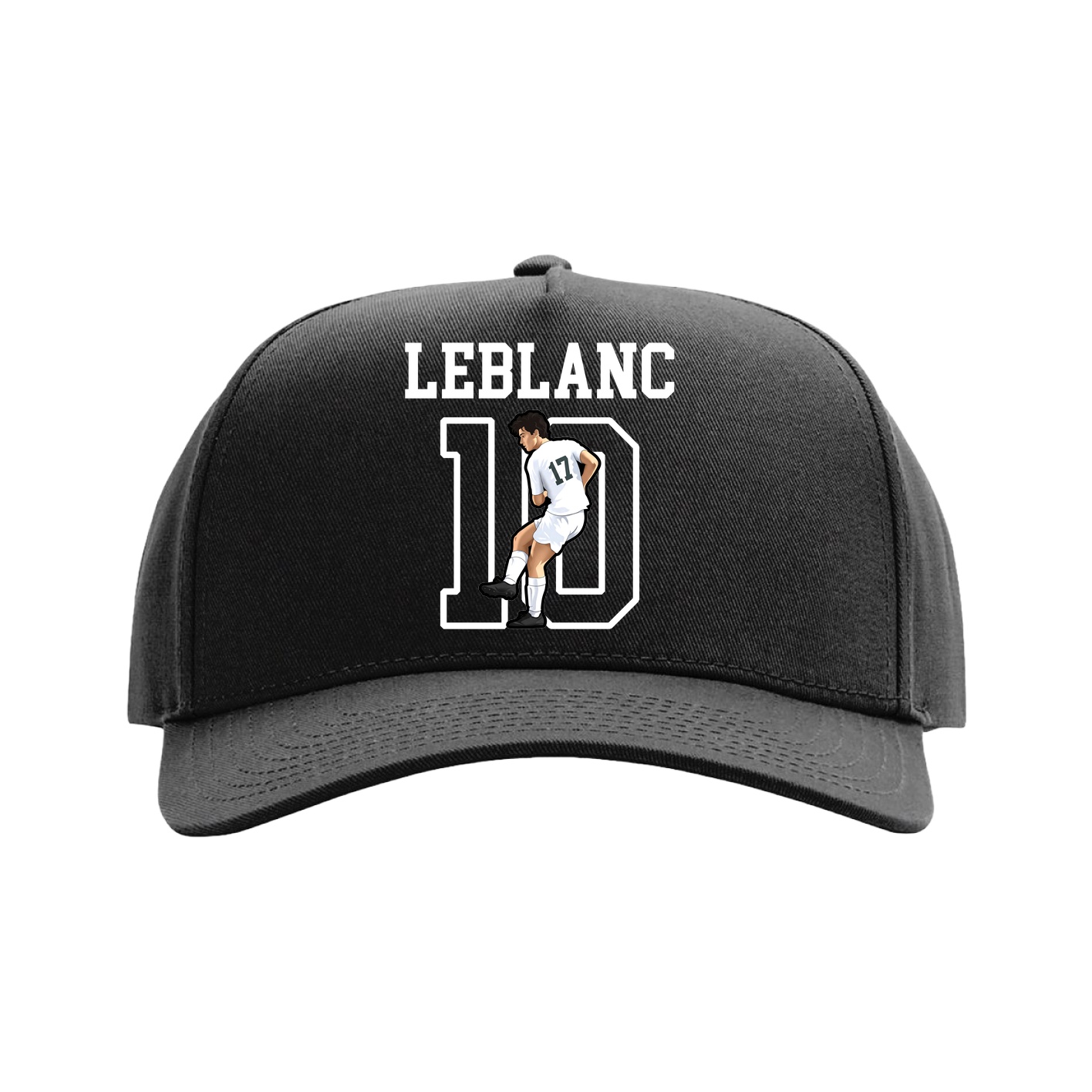Full Fabric Five-Panel Champ Cap — Shirsey in Black