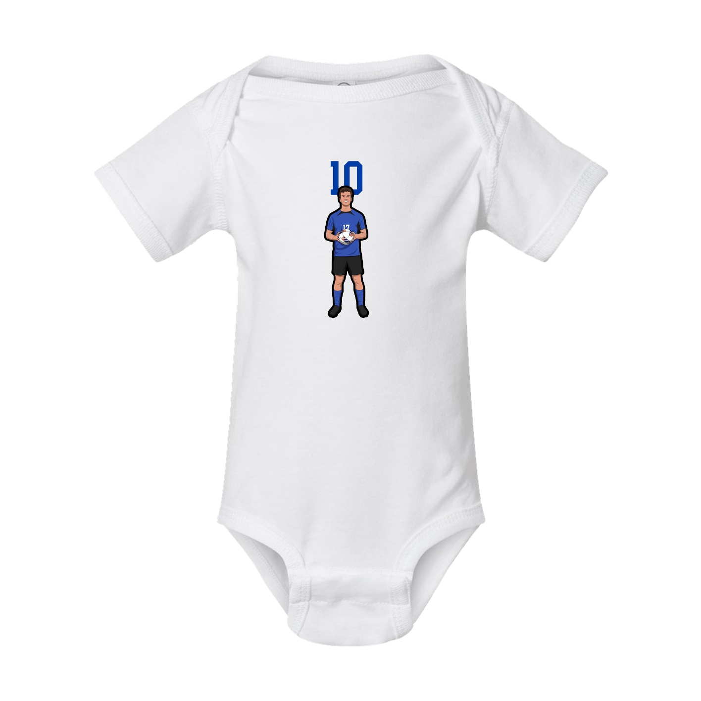 Baby Onesie — Number Top in White