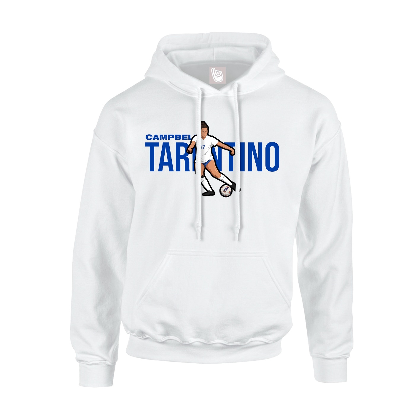 Youth Hoodie — Player Name in White