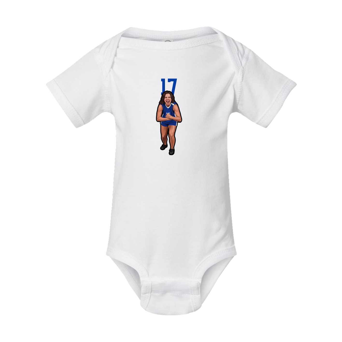Baby Onesie — Number Top in White
