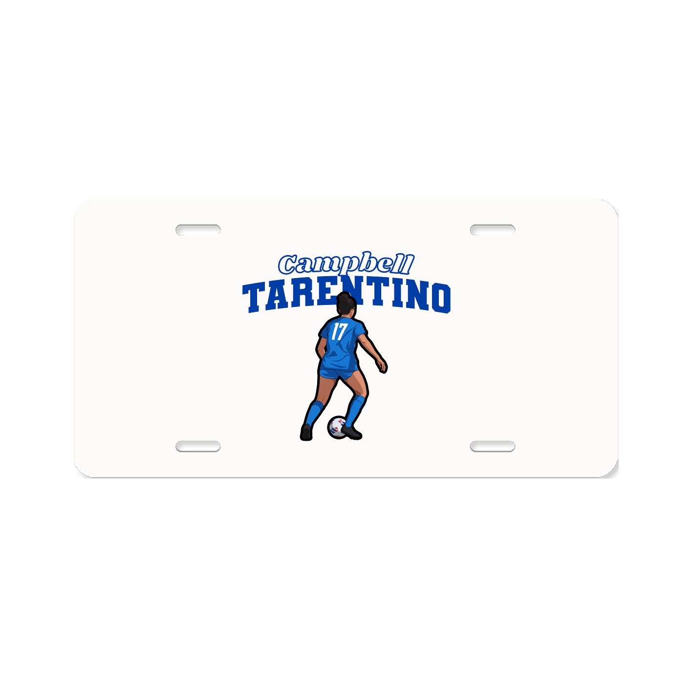 License Plate — Name Arch in Classic