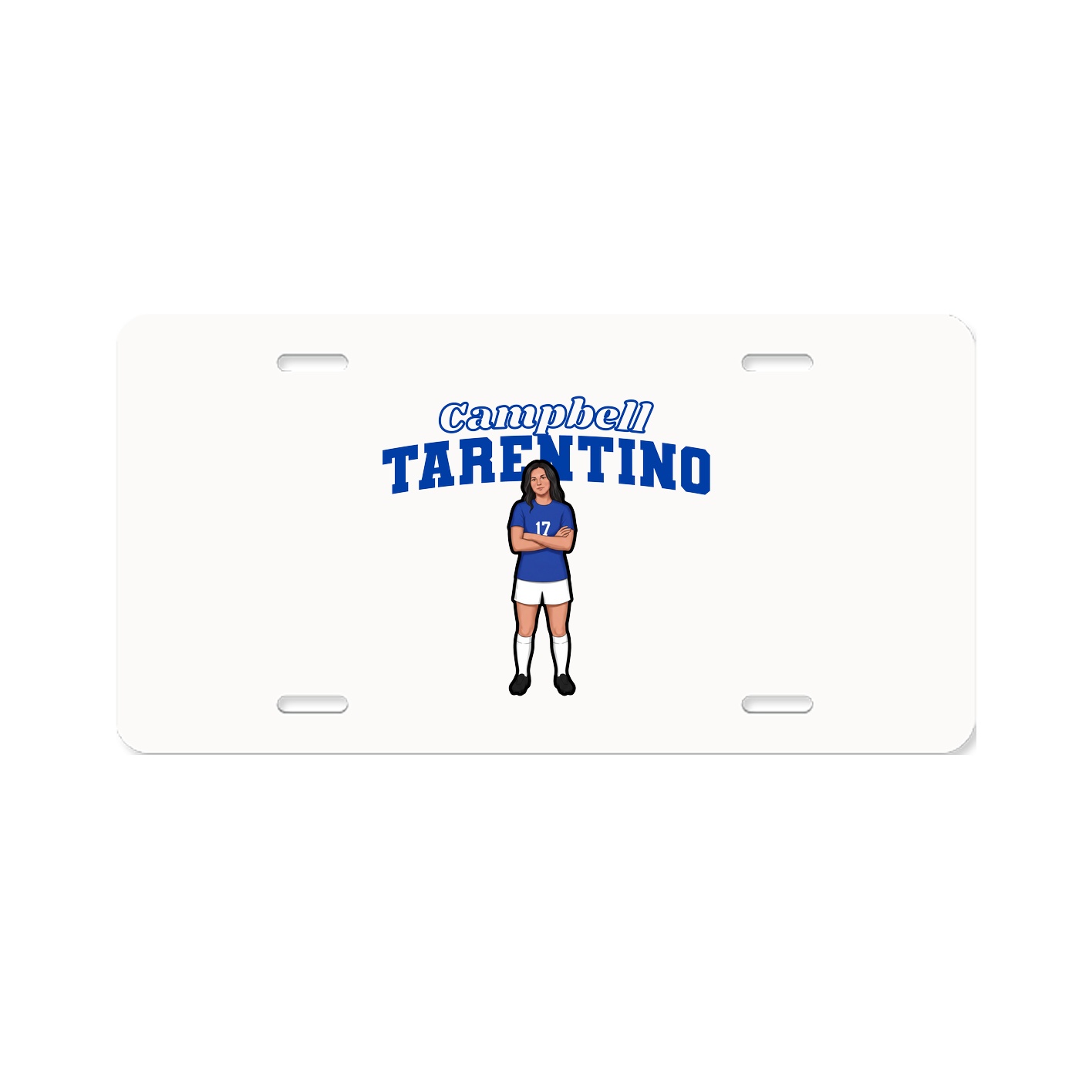 License Plate — Name Arch in Classic