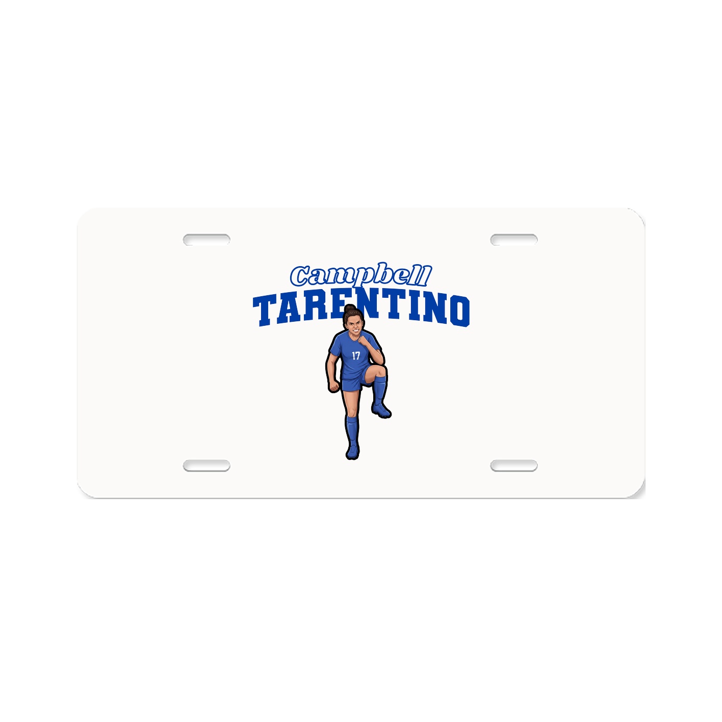 License Plate — Name Arch in Classic