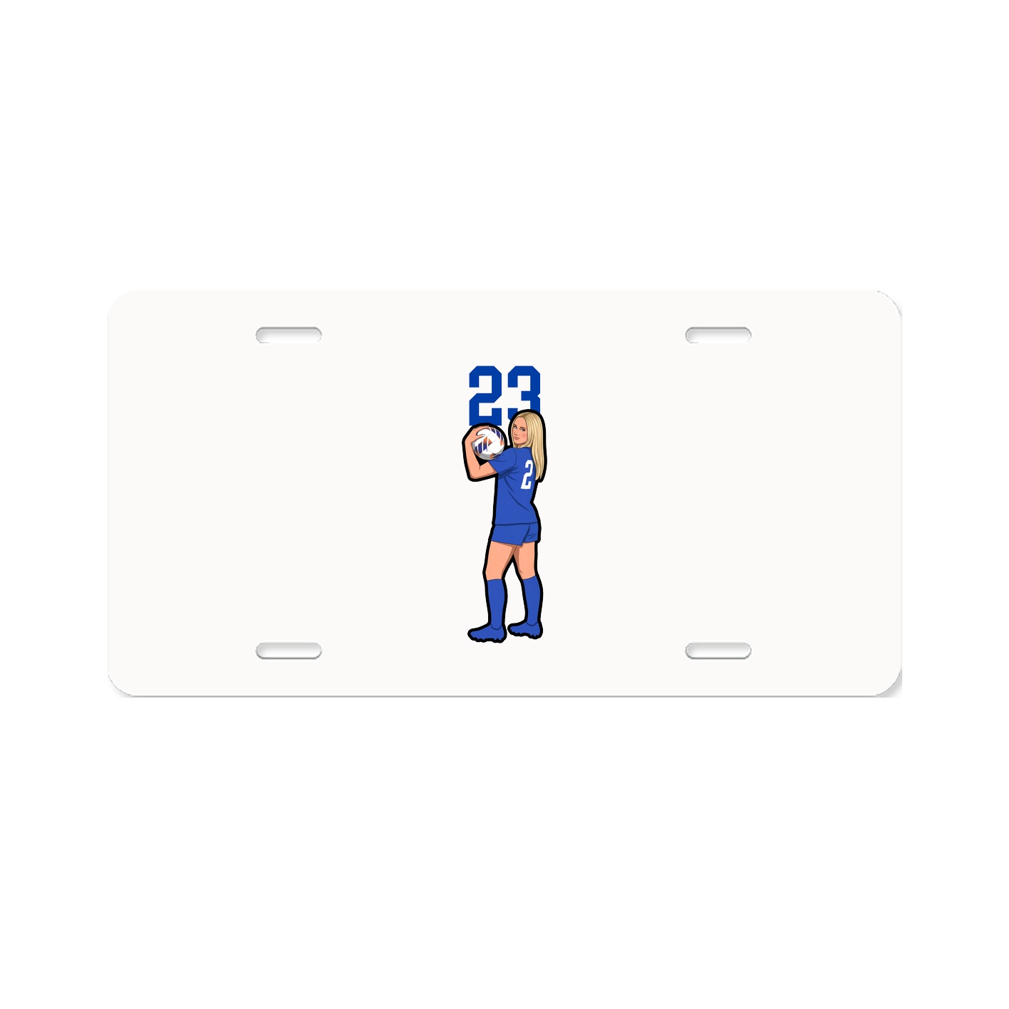 License Plate — Number Top in Classic