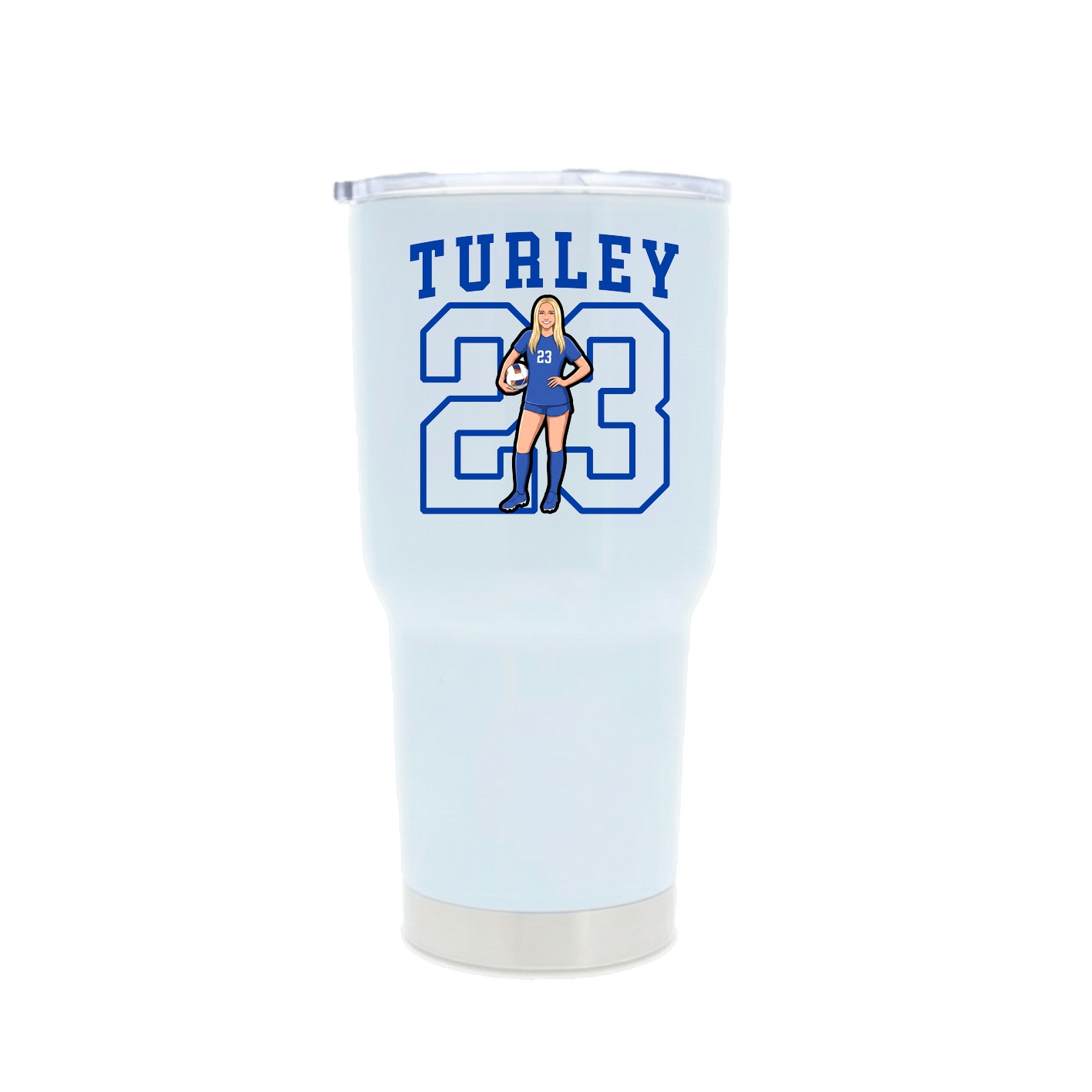 30oz Stainless Steel Tumbler — Shirsey in White