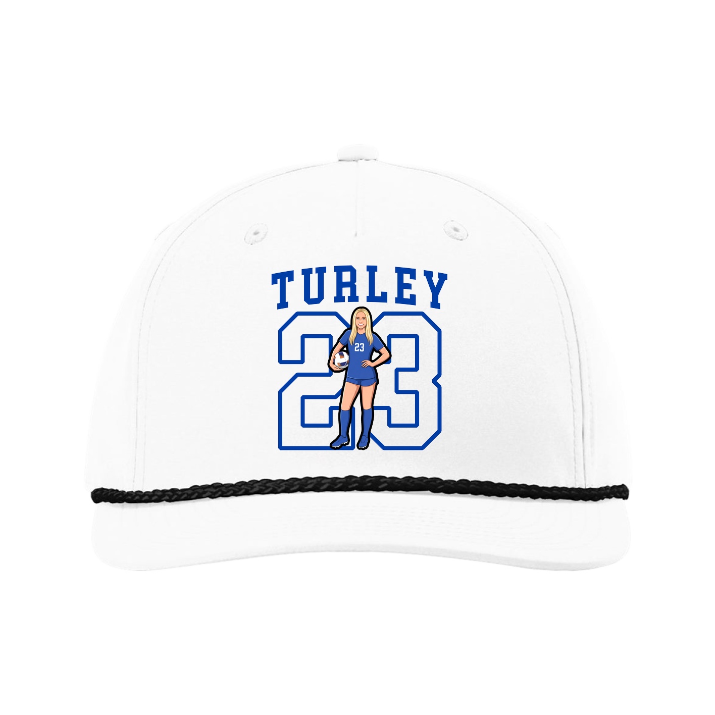 Five-Panel Classic Rope Cap — Shirsey in White