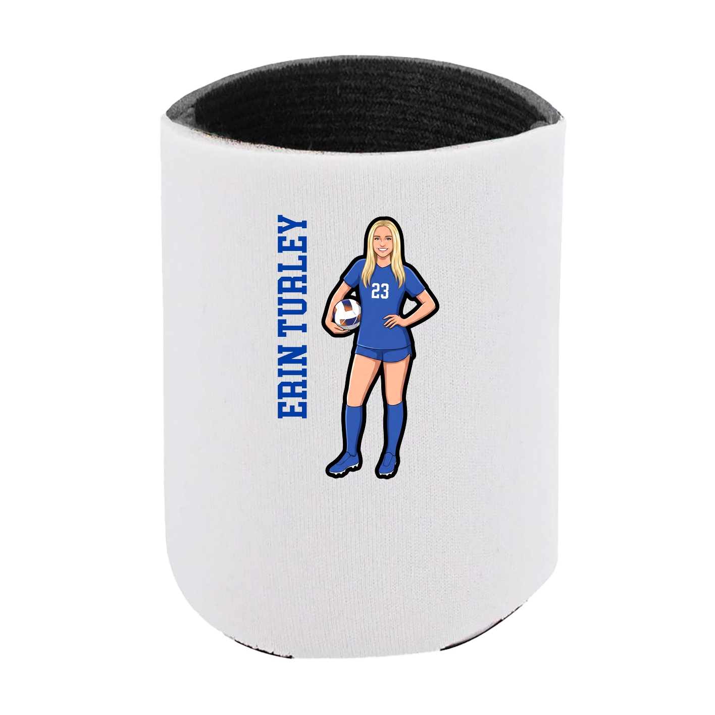 Can Holder — Name Vertical in White