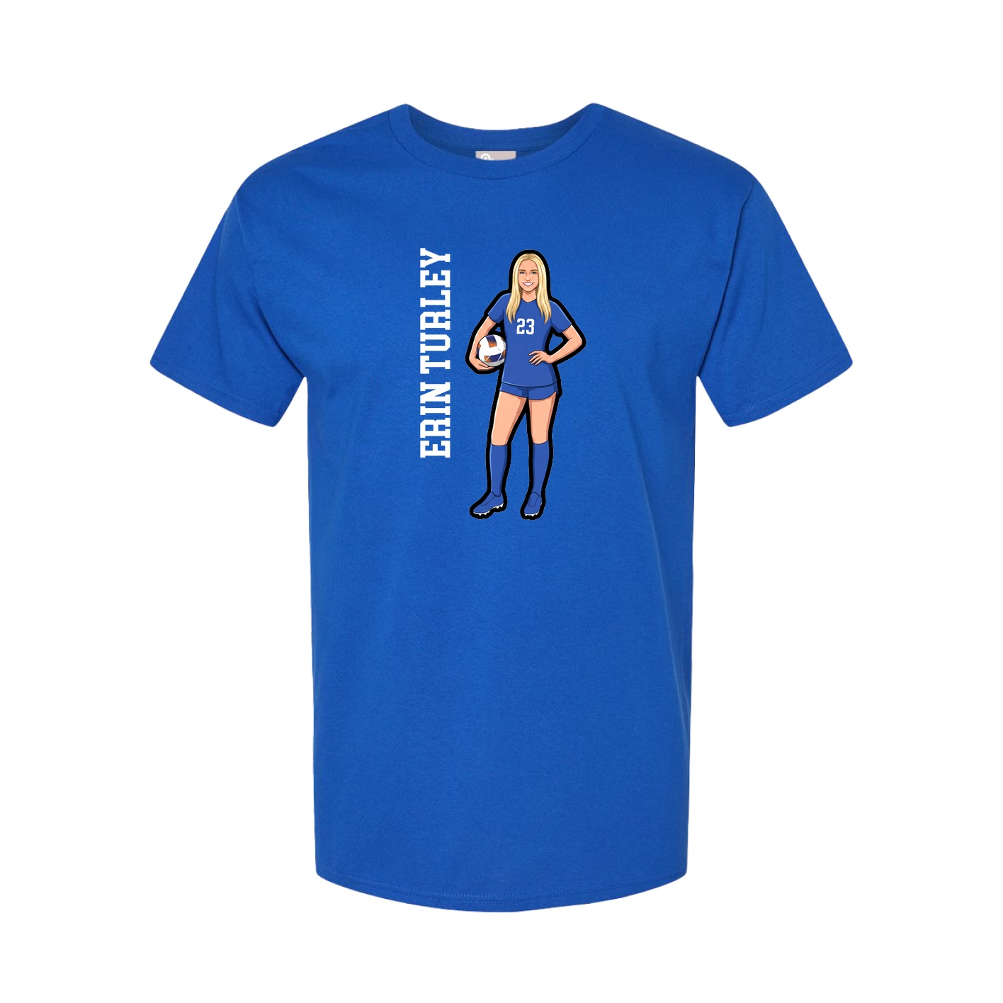 Tee — Name Vertical in Royal