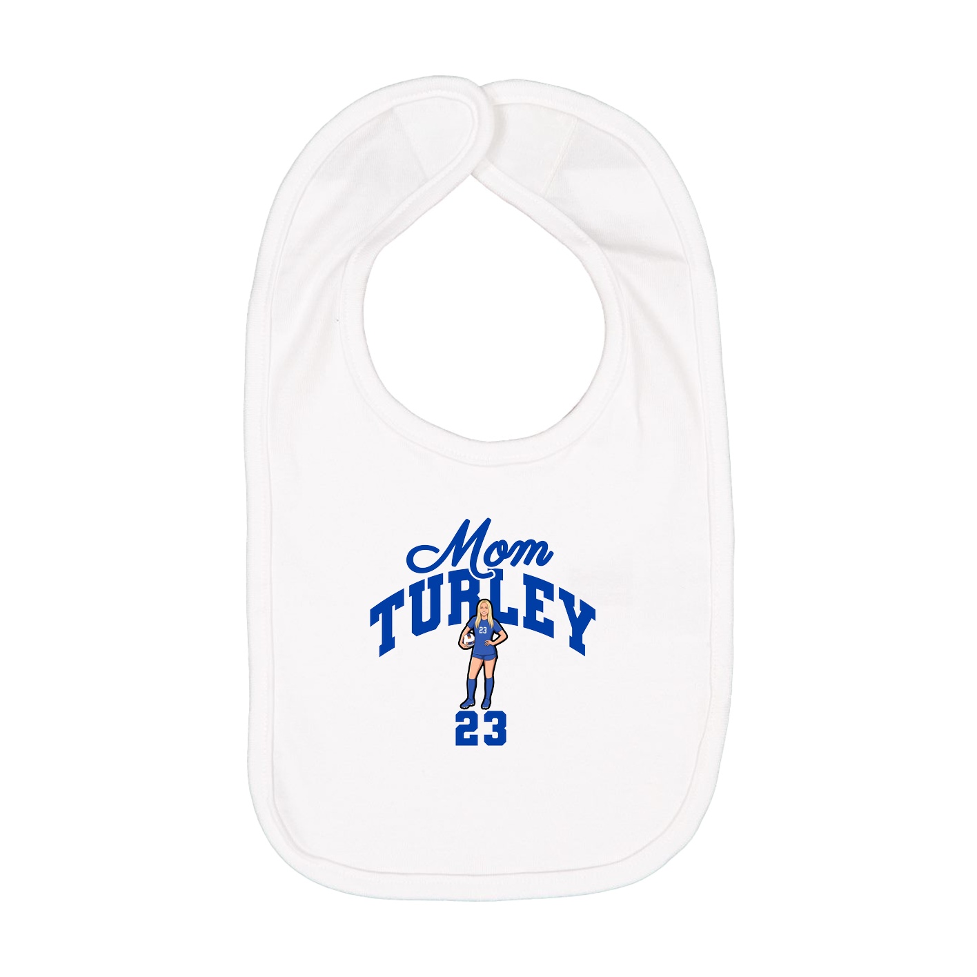 Infant Bib — Mothers Day Arch in White