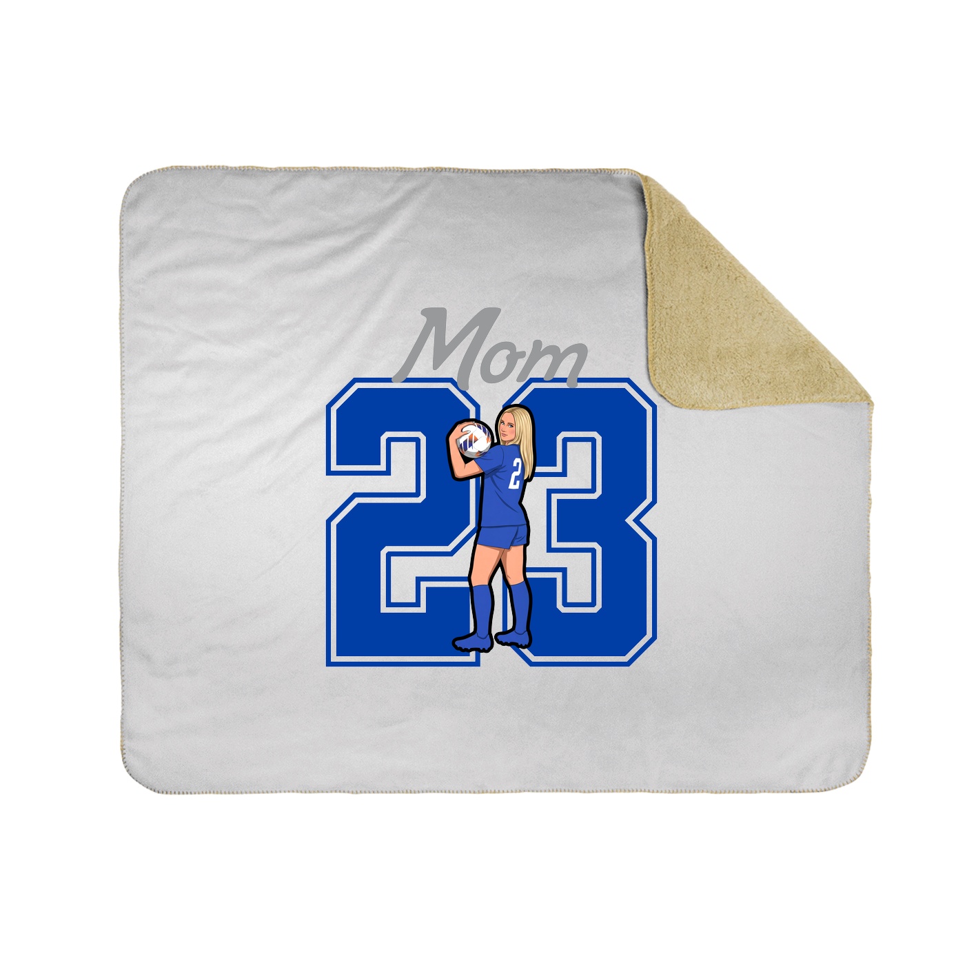 Throw Blanket — Mothers Day Shirsey in White