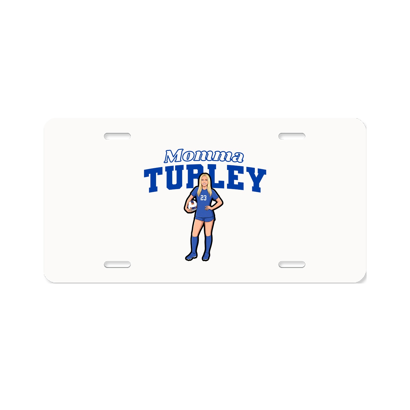 License Plate — Mothers Day Block in Classic