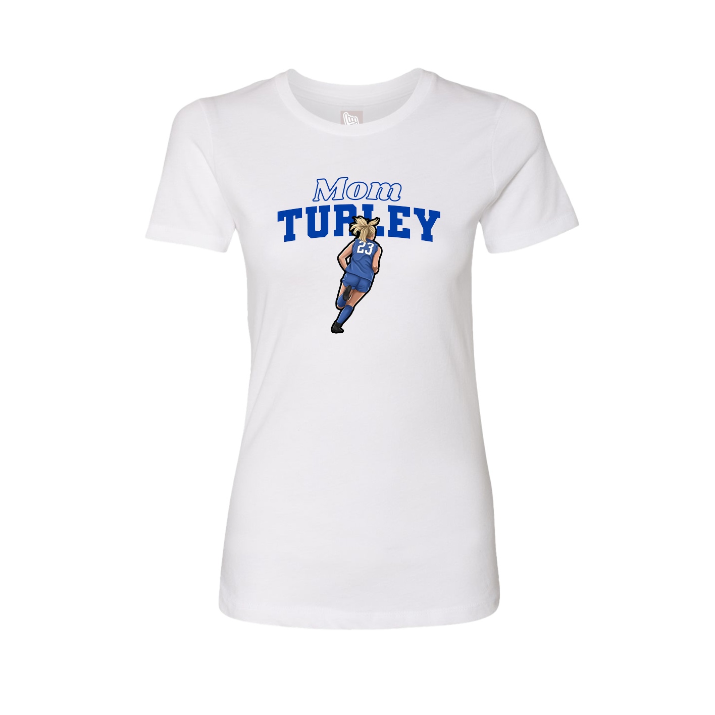 Womens Tee — Mothers Day Block in White