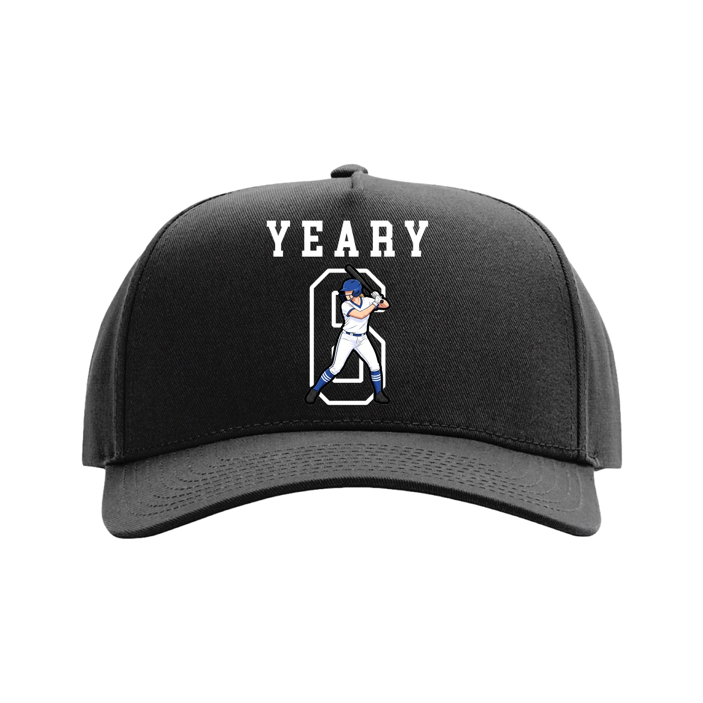 Full Fabric Five-Panel Champ Cap — Shirsey in Black