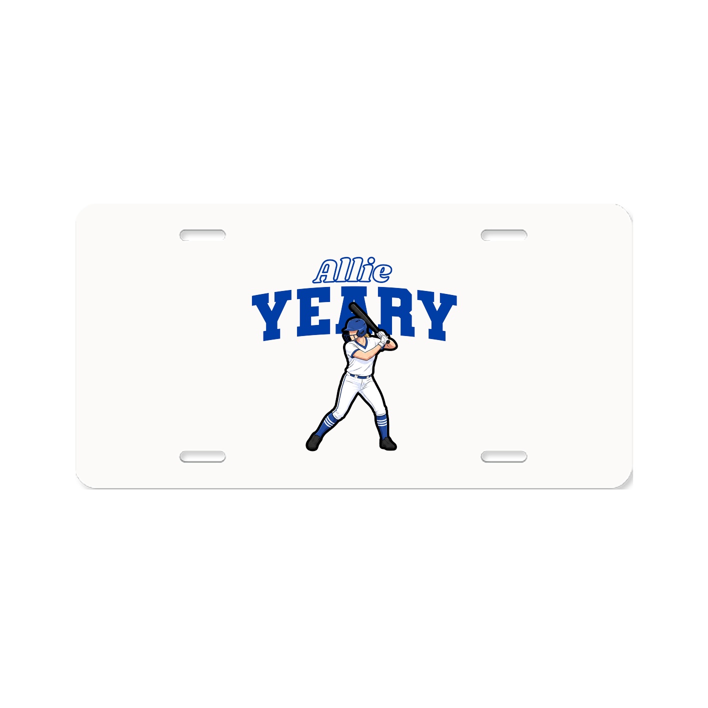 License Plate — Name Arch in Classic