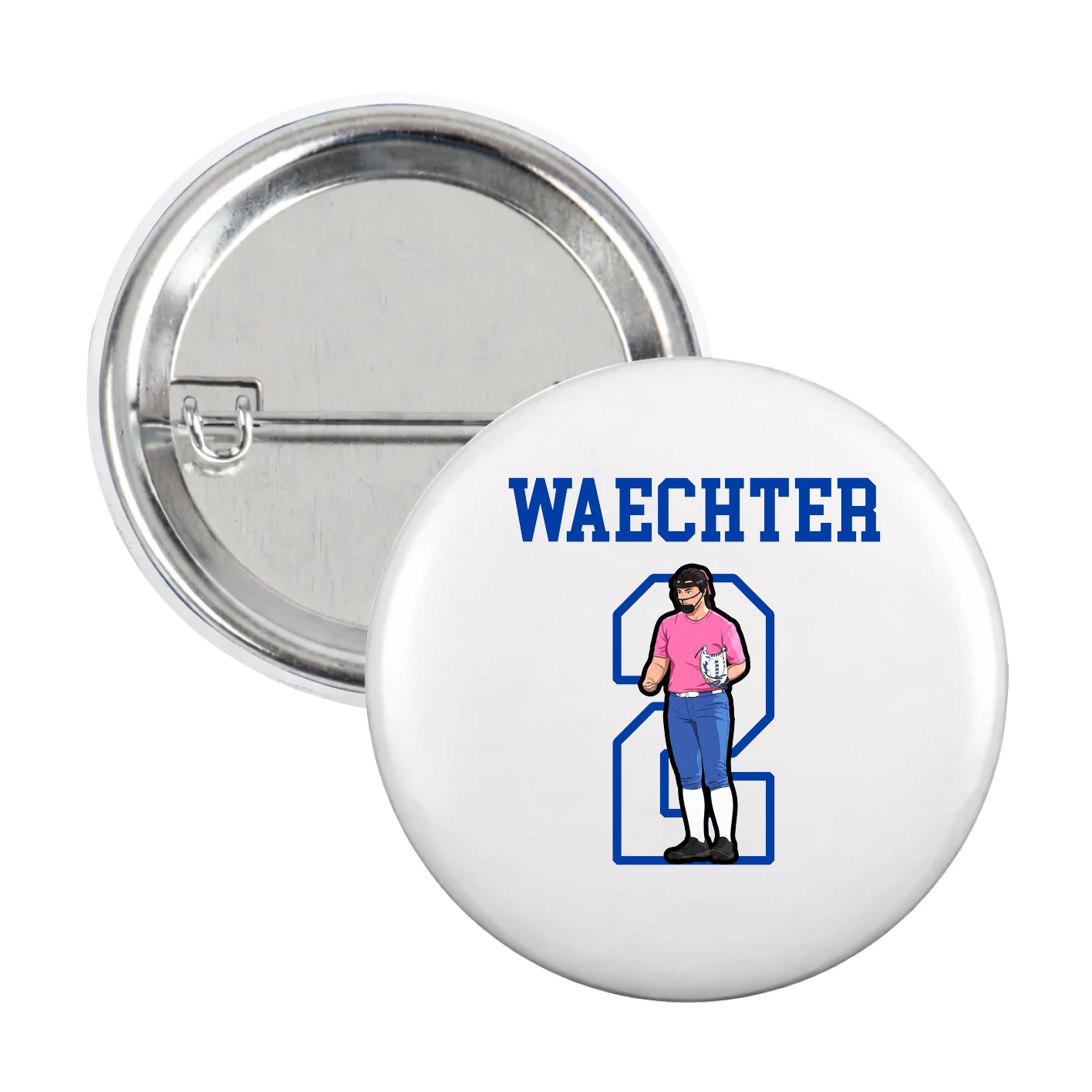 Game Day Button — Shirsey in White