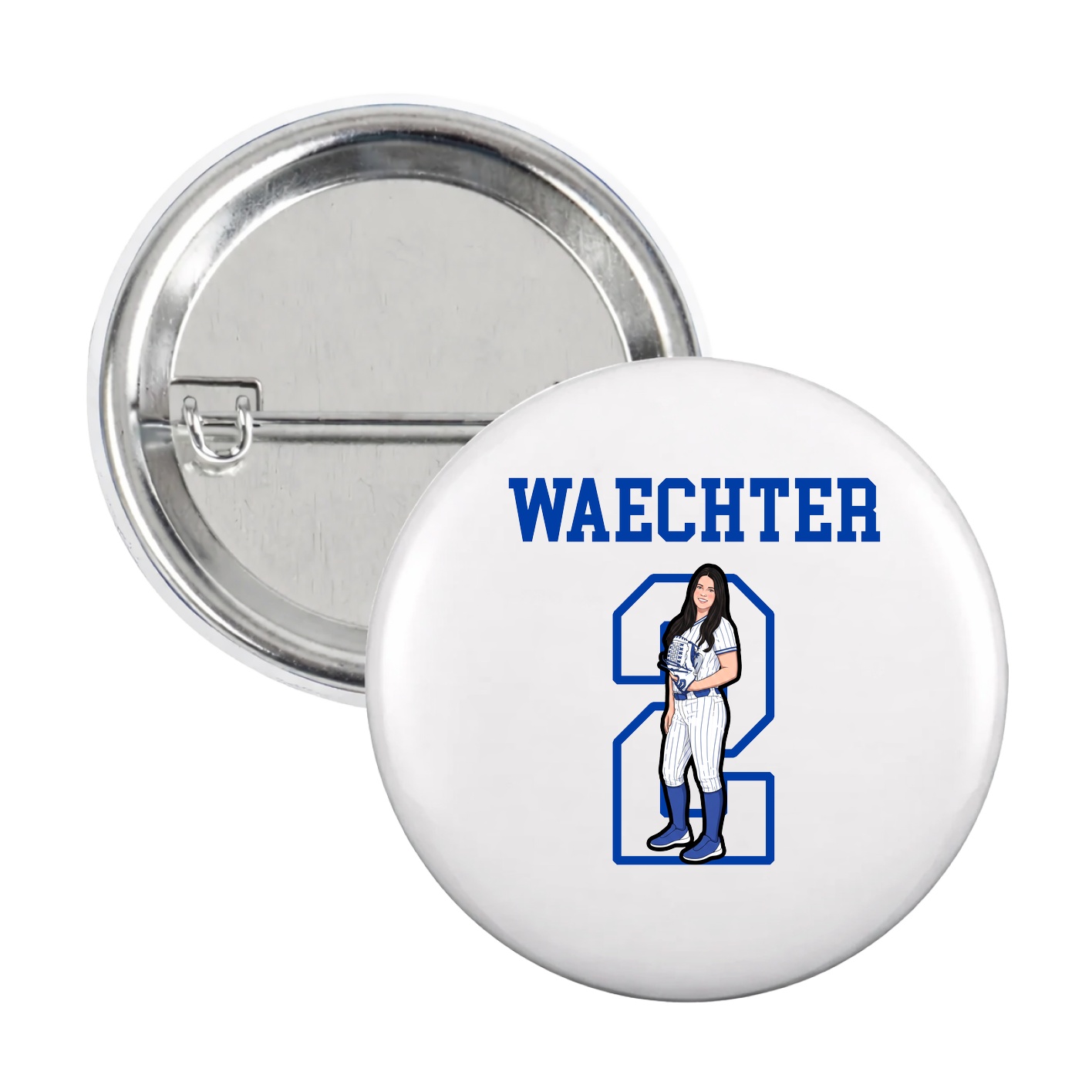 Game Day Button — Shirsey in White