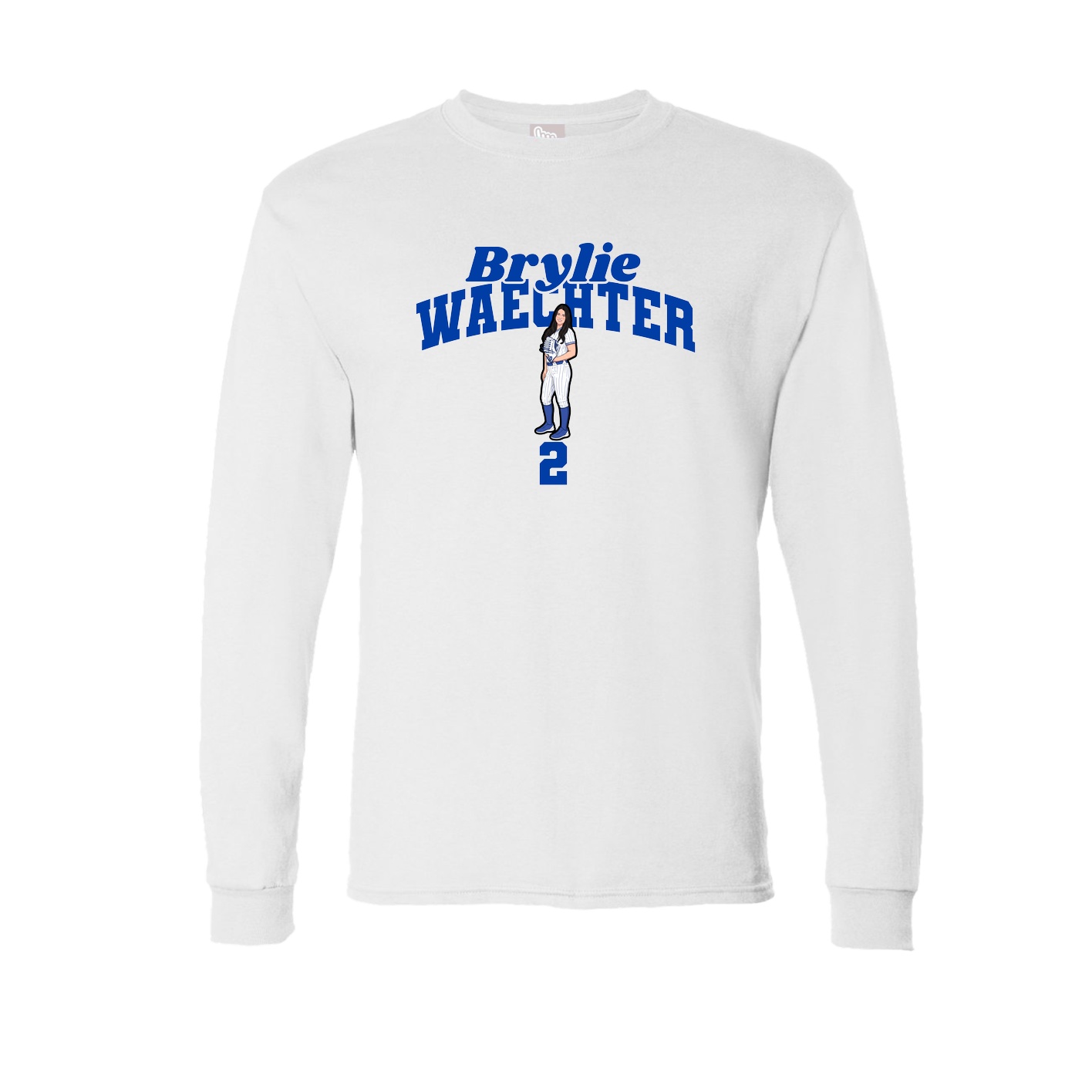 Long Sleeve Tee — Signature Arch in White