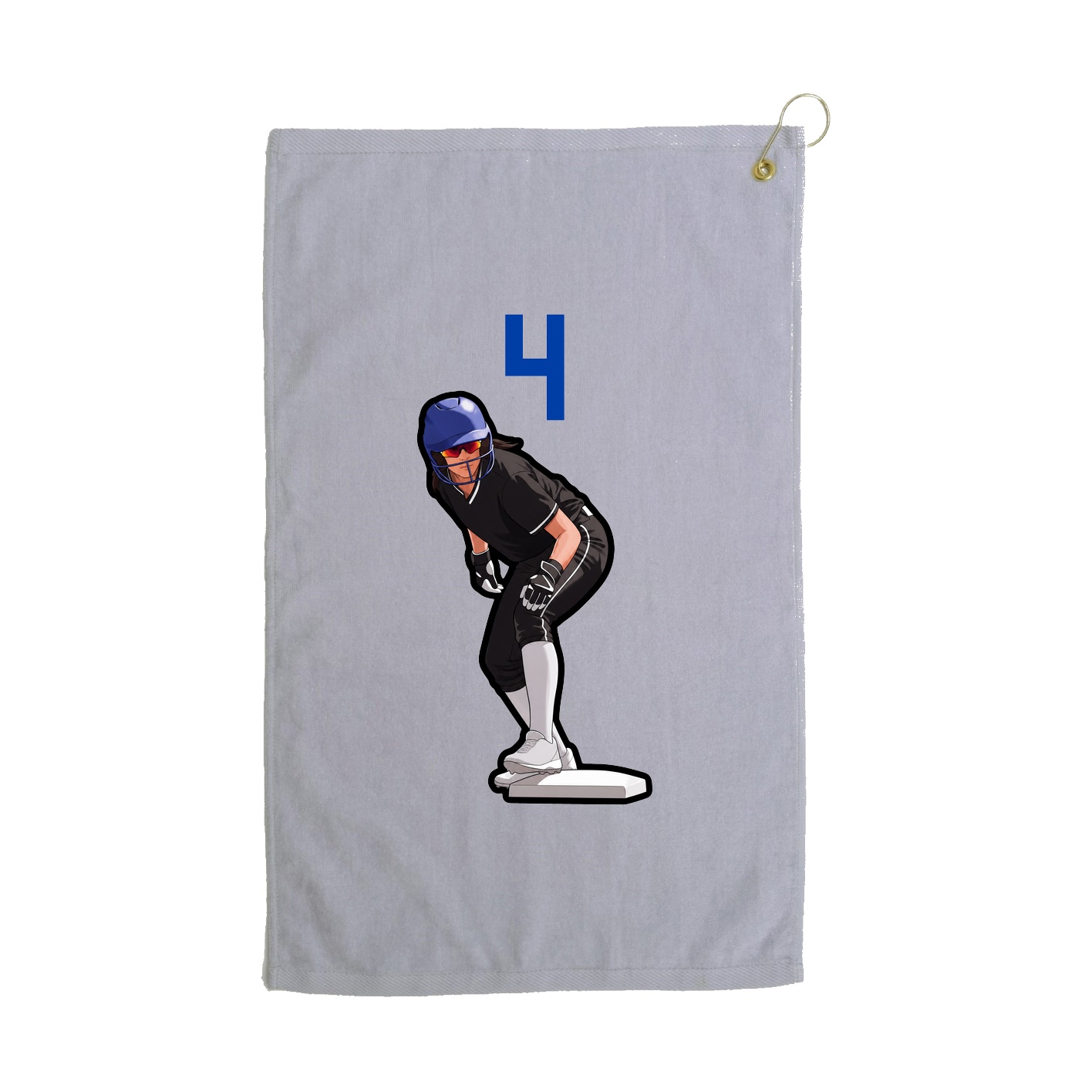 Golf Towel — Number Top in Grey