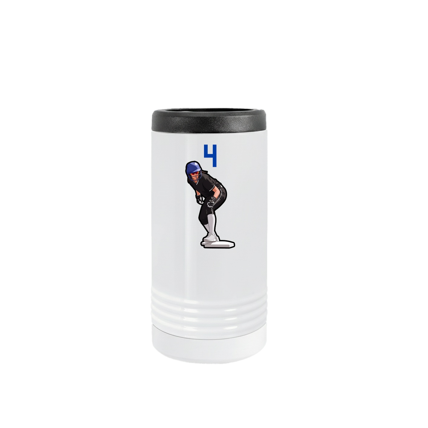 Slim Beverage Holder — Number Top in White