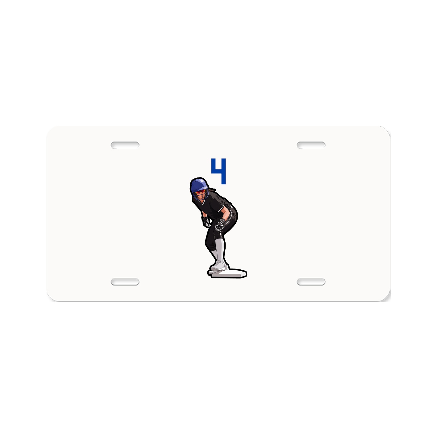 License Plate — Number Top in Classic