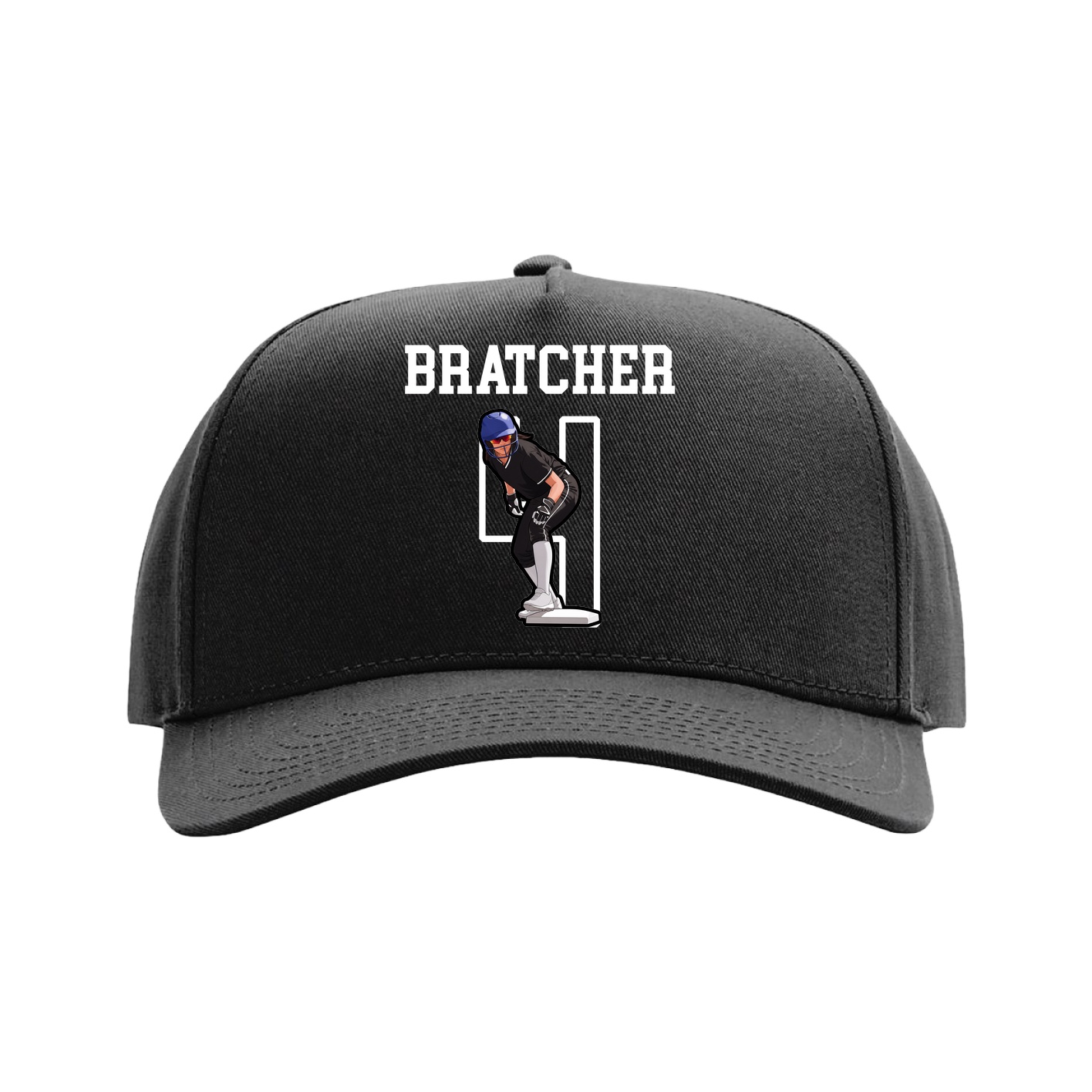 Full Fabric Five-Panel Champ Cap — Shirsey in Black