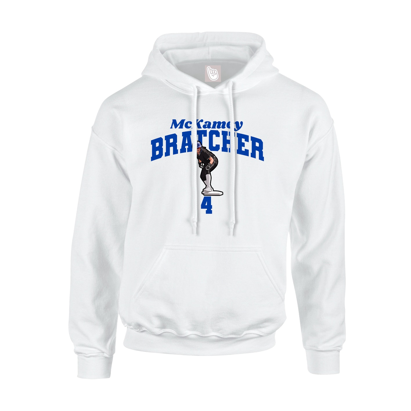 Hoodie — Signature Arch in White