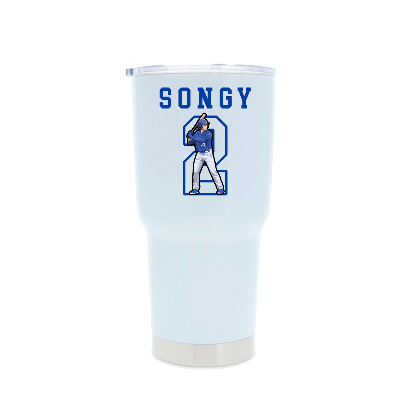 30oz Stainless Steel Tumbler — Shirsey in White