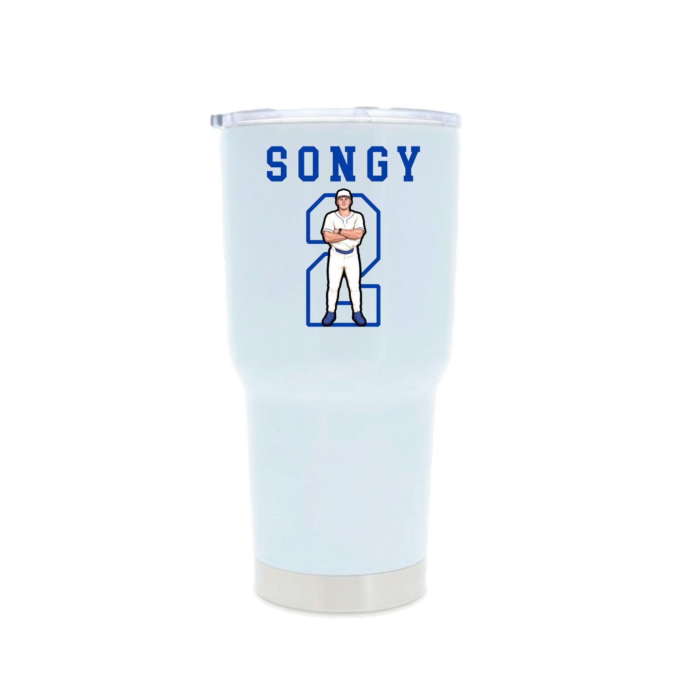 30oz Stainless Steel Tumbler — Shirsey in White